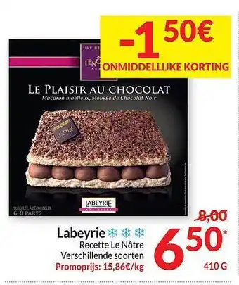 Intermarché Labeyrie recette le nôtre verschillende soorten aanbieding