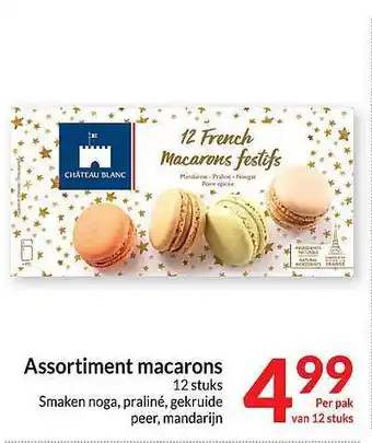 Intermarché Assortiment macarons 12 stuks aanbieding