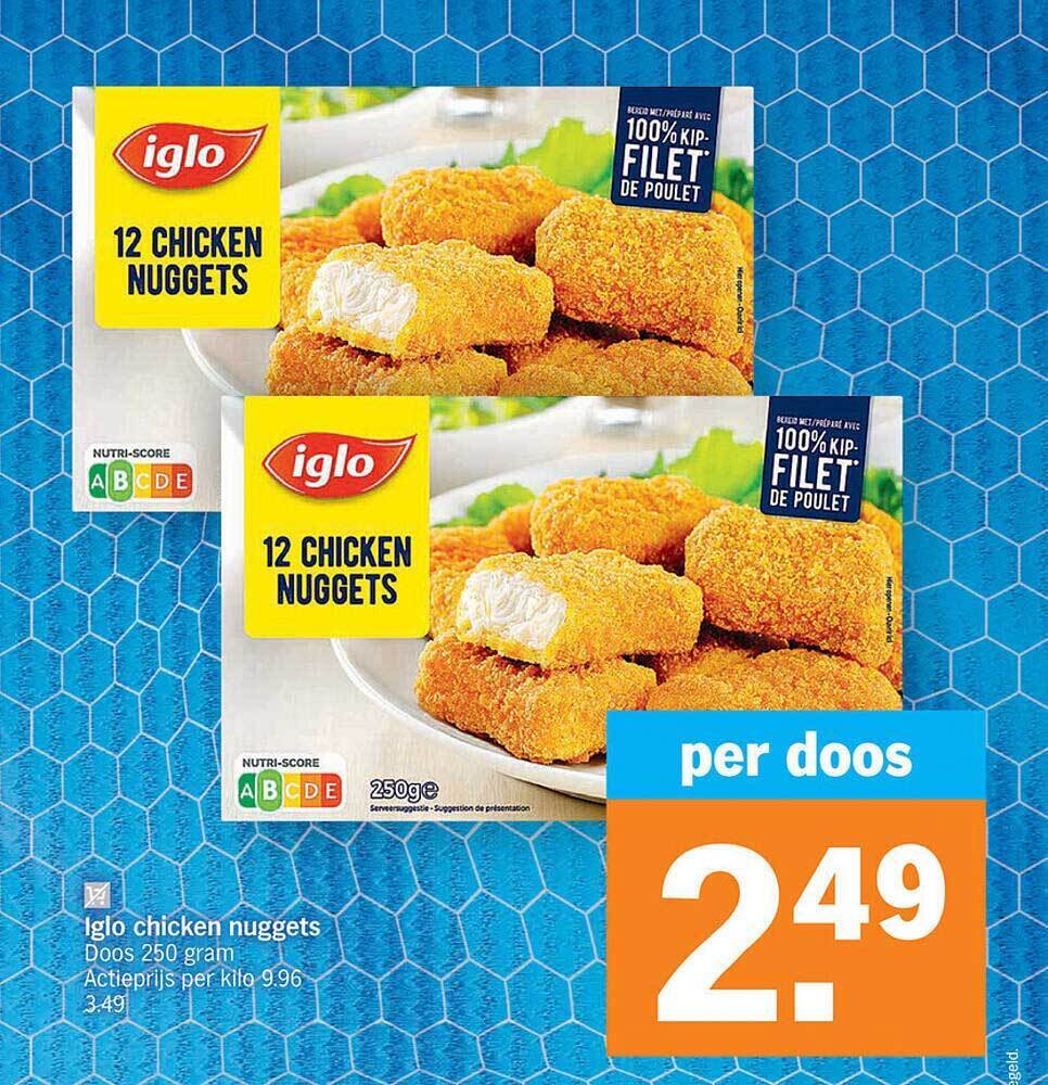 Iglo chicken nuggets promotie bij Albert Heijn