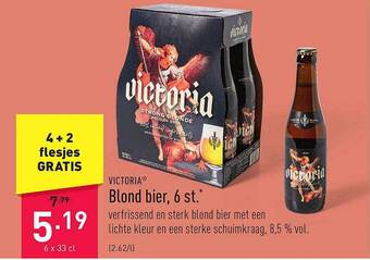 ALDI Victoria blond bier 6 st aanbieding