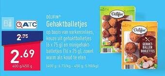 ALDI Délifin gehaktballetjes aanbieding