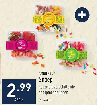 ALDI Ambiente snoep aanbieding