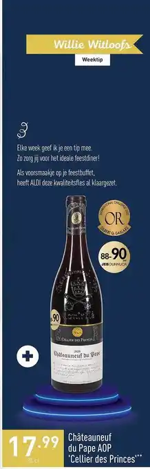 ALDI Châteauneuf du pape aop aanbieding