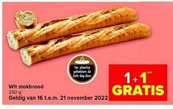Carrefour Wit stokbrood aanbieding