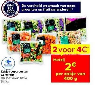 Carrefour Zakje soepgroenten carrefour aanbieding