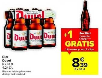 Carrefour Bier duvel aanbieding