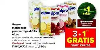 Carrefour Gearo-matiseerde plantaardige drinks alpro aanbieding