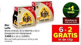 Carrefour Bier leffe aanbieding