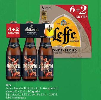 Delhaize Bier leffe - blond of bruin aanbieding