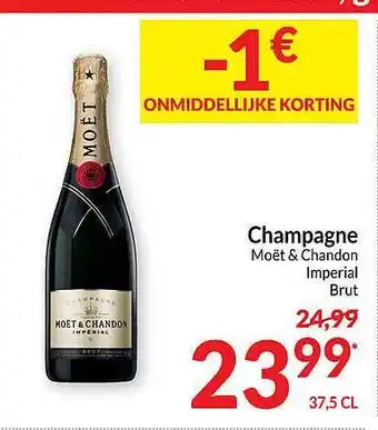 Intermarché Champagne moët & chandon imperial brut aanbieding