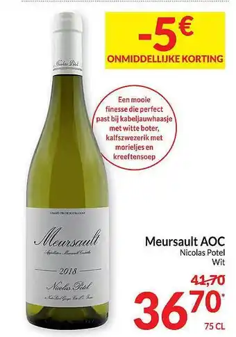 Intermarché Meursault aoc nicolas potel wit aanbieding