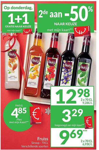 Intermarché Fruiss siroop aanbieding