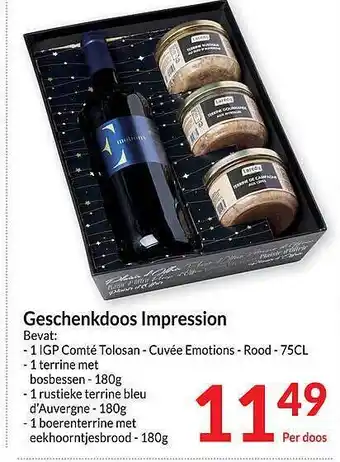 Intermarché Geschenkdoos impression aanbieding