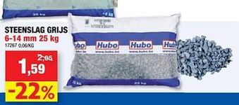 Hubo Steenslag grijs aanbieding