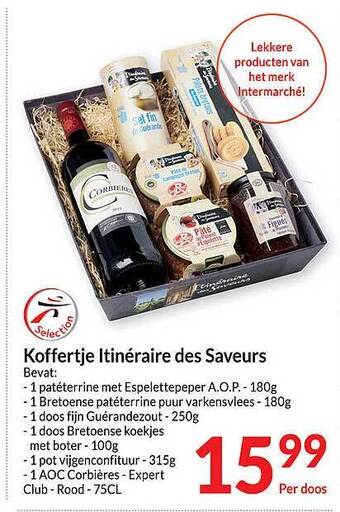 Intermarché Koffertje itinéraire des saveurs aanbieding