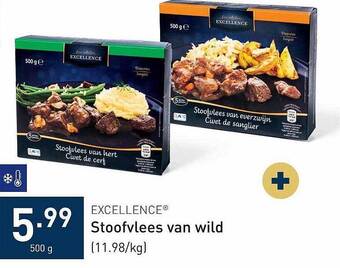 ALDI Excellence stoofvlees van wild aanbieding