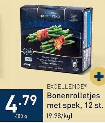 Excellence bonenrolletjes met spek