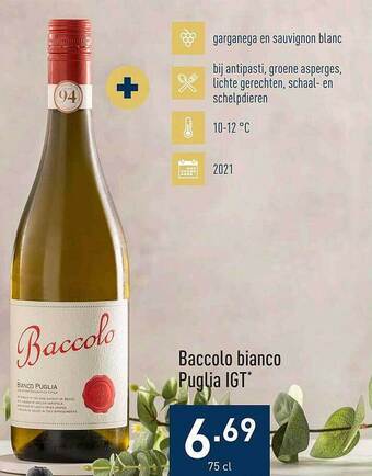 ALDI Baccolo bianco puglia igt aanbieding