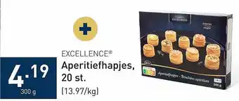 ALDI Excellence aperitiefhapjes 20 st aanbieding