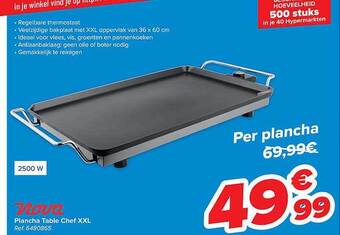 Carrefour Nova plancha table chef xxl aanbieding