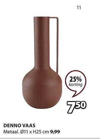 Jysk Denno vaas aanbieding
