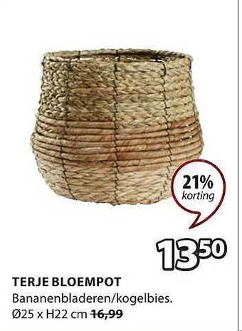 Jysk Terje bloempot aanbieding