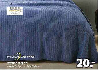 Jysk Myske bedsprei aanbieding