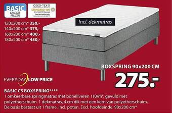 Jysk Basic c5 boxspring aanbieding