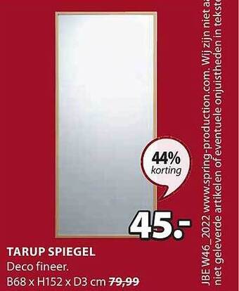 Jysk Tarup spiegel aanbieding