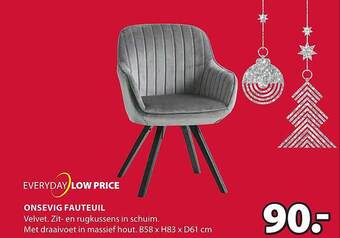 Jysk Onsevig fauteuil aanbieding
