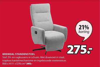 Jysk Bremdal standenstoel aanbieding