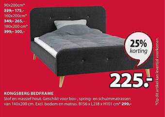 Jysk Kongsberg bedframe aanbieding
