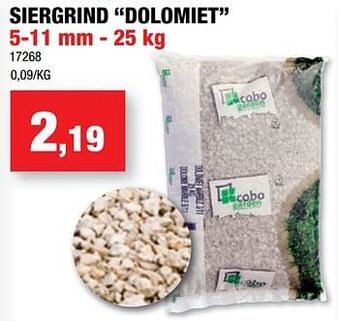 Hubo Siergrind dolomiet aanbieding