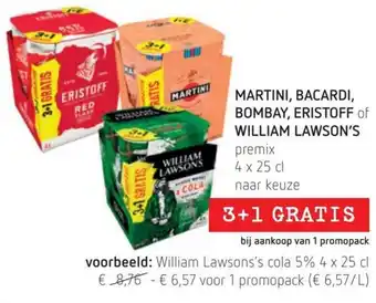 William Lawson'scola 5% 4x25CL 3+1 gratis