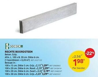 Brico Rechte boordsteen aanbieding