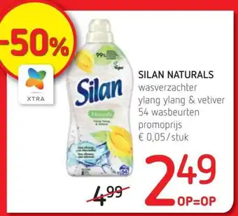 Spar Colruyt Silan naturals wasverzachter aanbieding