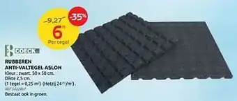 Brico Rubberen anti-valtegel aslon aanbieding