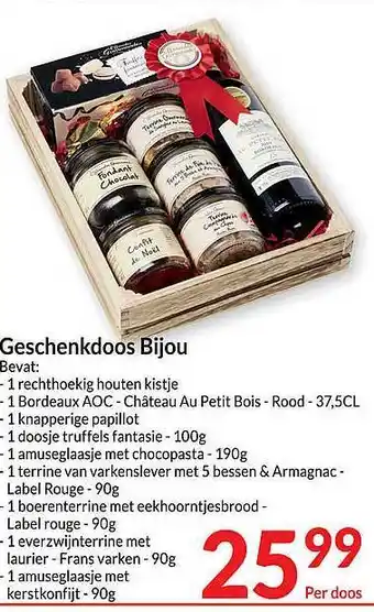 Intermarché Geschenkdoos bijou aanbieding