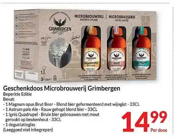 Intermarché Geschenkdoos microbrouwerij grimbergen aanbieding