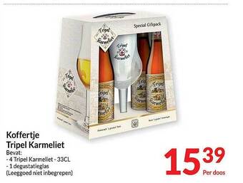 Intermarché Koffertje tripel karmeliet aanbieding