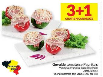 Intermarché Gevulde tomaten of paprika's aanbieding