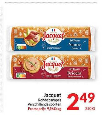 Intermarché Jacquet ronde canapés aanbieding