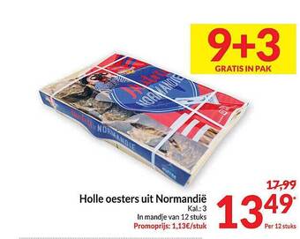Intermarché Holle oesters uit normandiё aanbieding