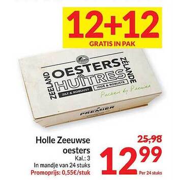 Intermarché Holle zeeuwse oesters aanbieding
