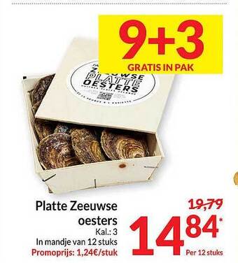 Intermarché Platte zeeuwse oesters aanbieding