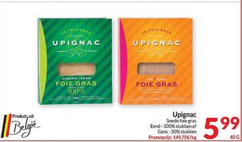 Upignac snede foie gras