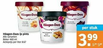 Albert Heijn Häagen-dazs ijs pints aanbieding