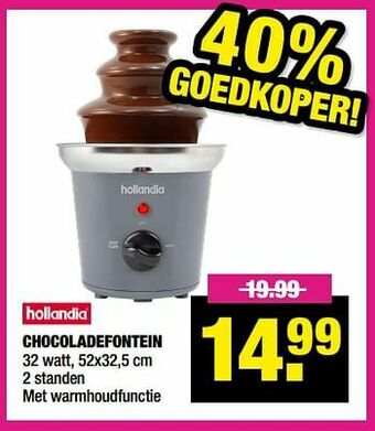 Big Bazar Hollandia chocoladefontein aanbieding