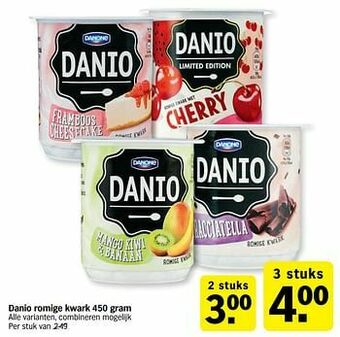 Albert Heijn Danio romige kwark aanbieding