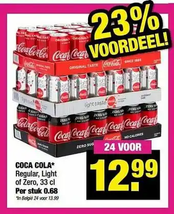 Big Bazar Coca cola regular, light of zero aanbieding